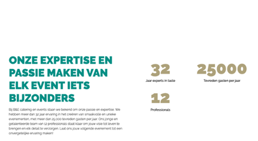 Nieuwe Website Be Catering 2
